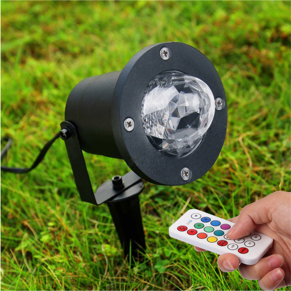 Outdoor Lighting Uk - EU/US/UK/AU Plug Waterwave Lawn Projector Light