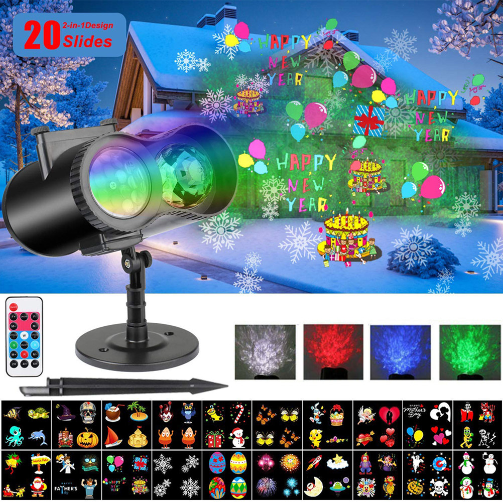 Outdoor Lighting Uk - Waterproof Christmas LED Projector Light with
