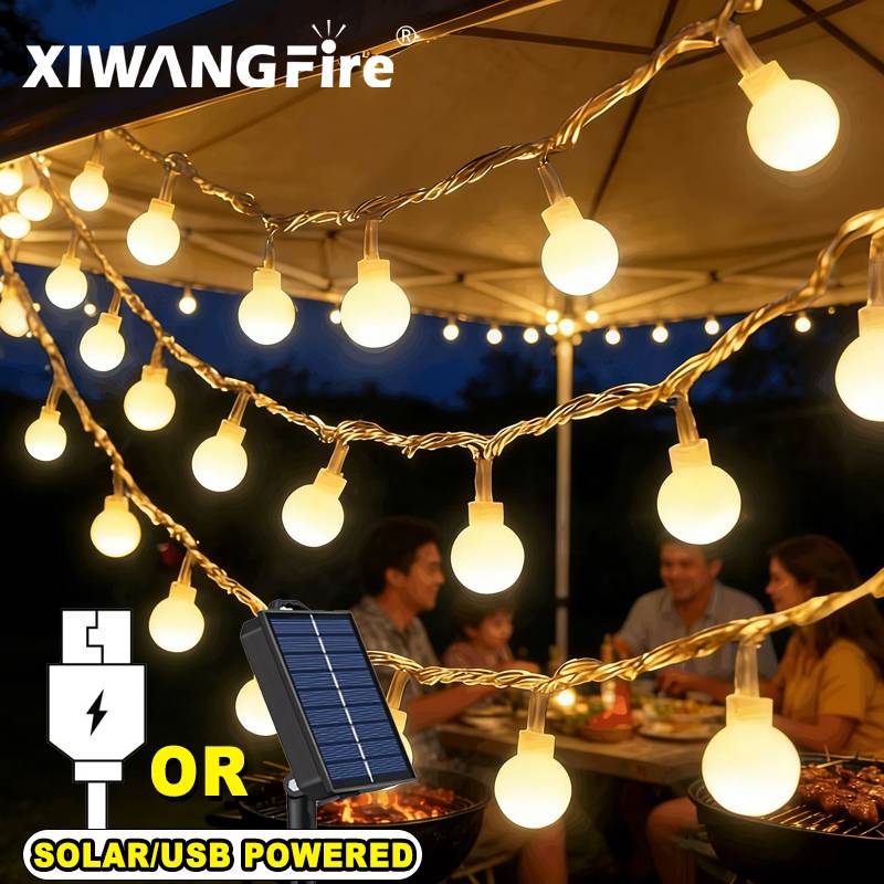 3-10M Solar/USB/Battery String - огляд і ціна Outdoor Lighting Waterproof