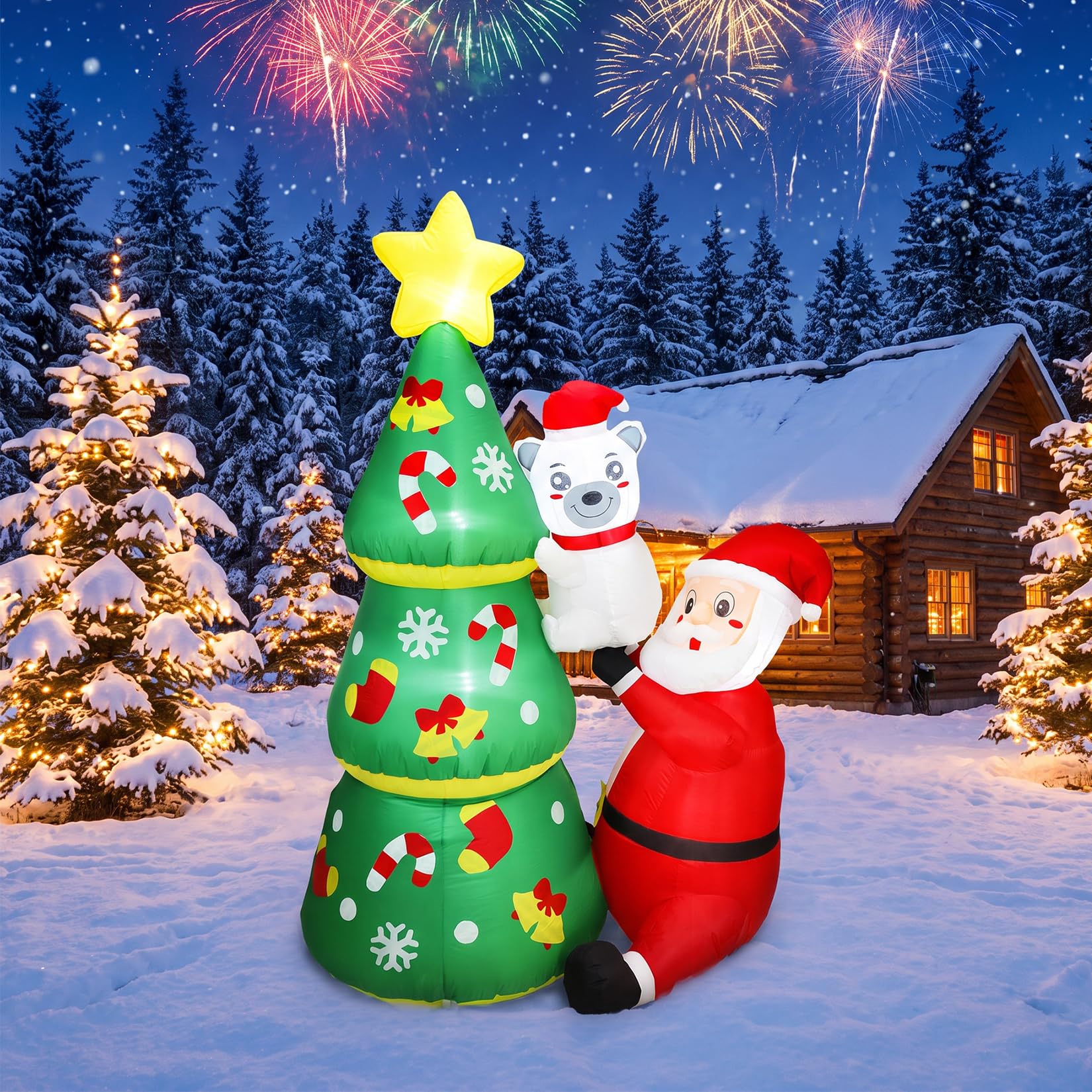 6ft LED Light-Up Inflatable Ch - огляд і ціна Outdoor Lighting Effects