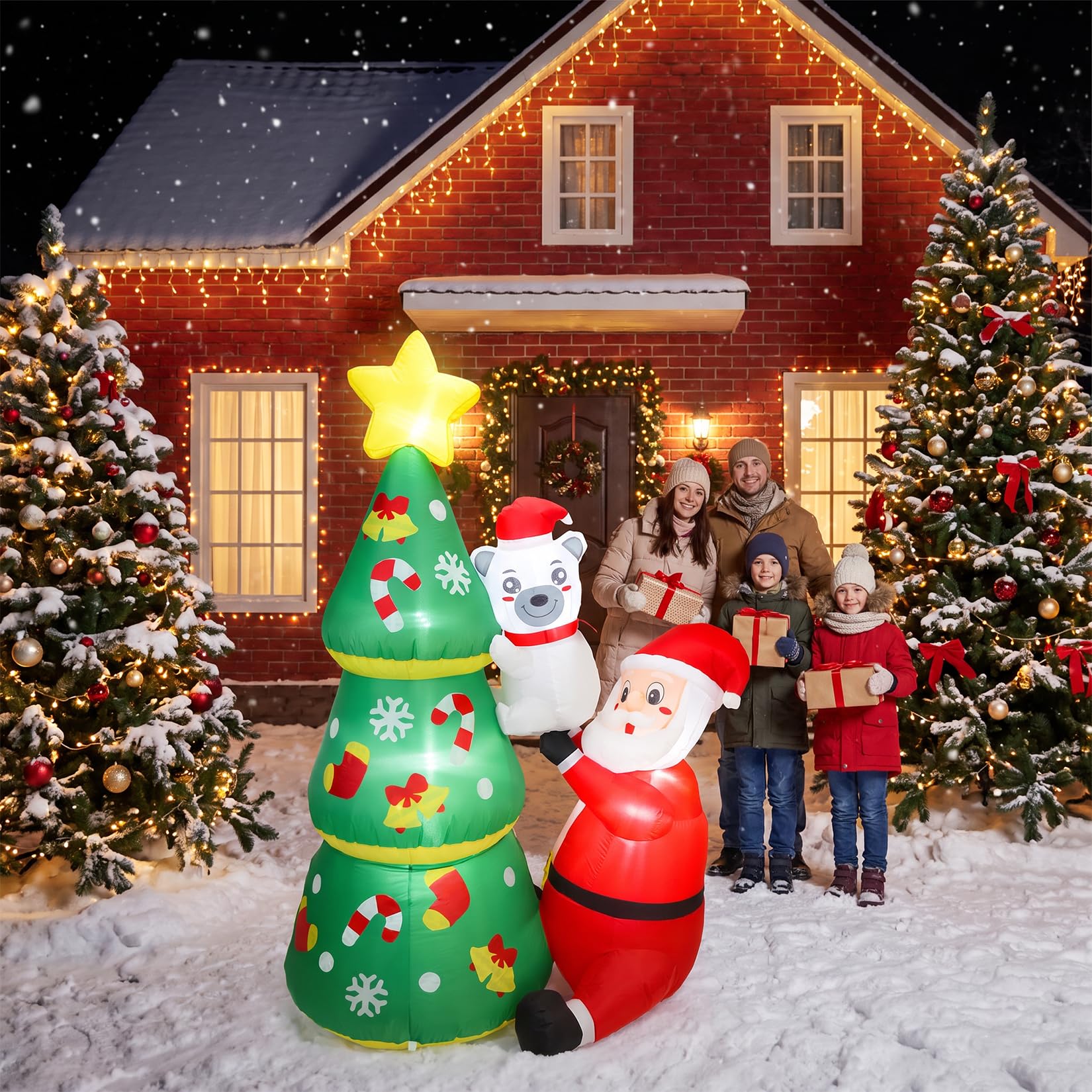 6ft LED Light-Up Inflatable Ch - огляд і ціна Outdoor Lighting Effects