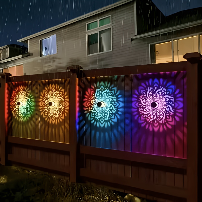 1/2/4 Packs Solar Fence Lights - огляд і ціна Outdoor Lighting Waterproof