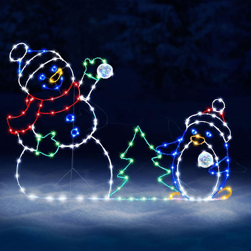 Animated LED Snowman Ornament  - огляд і ціна Outdoor Lighting Effects