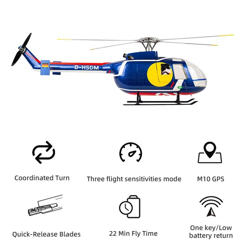Flying wing BO-105 remote-cont - огляд і ціна Outdoor Lighting Uk