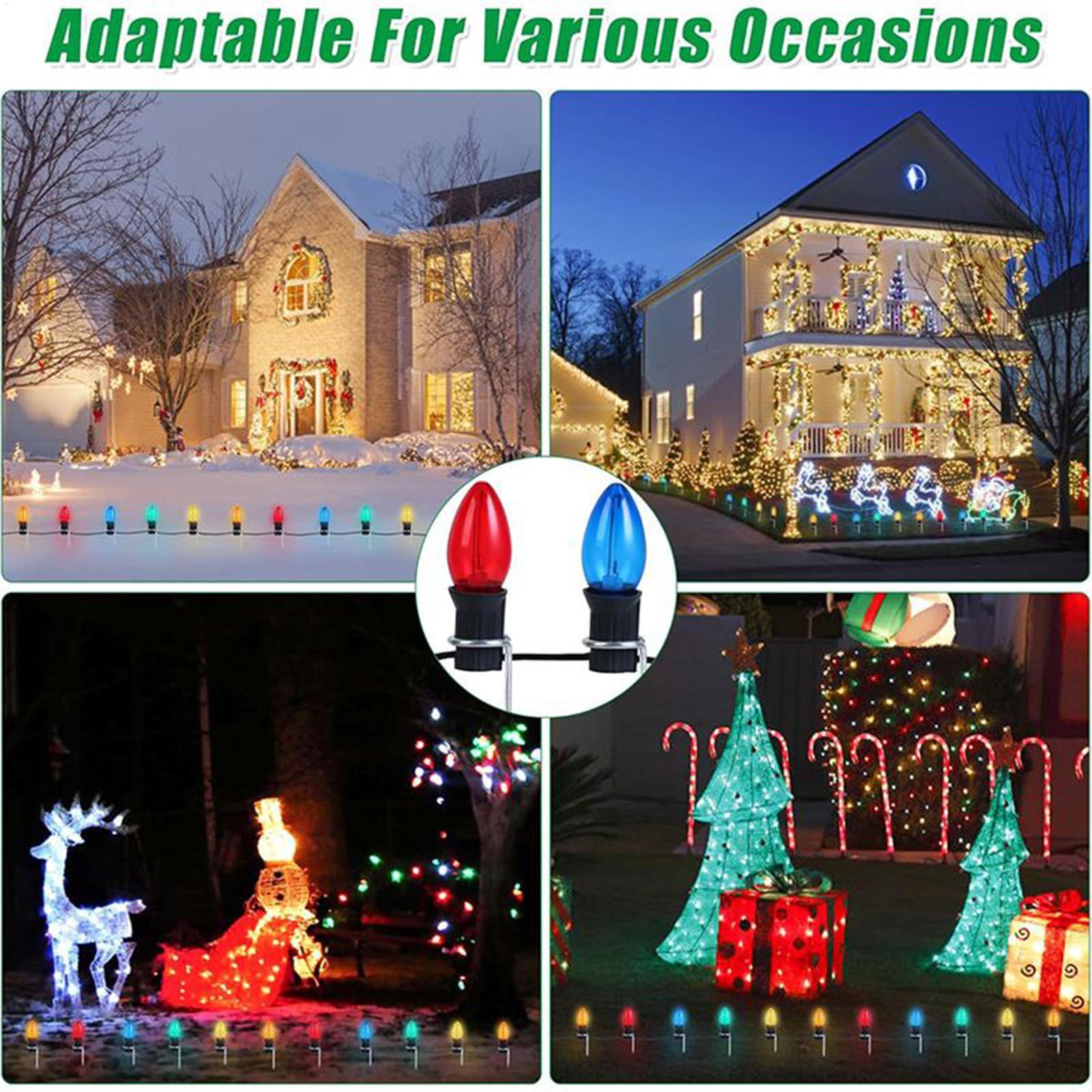 Christmas Light Stakes For Yar - огляд і ціна Outdoor Lighting Pathway