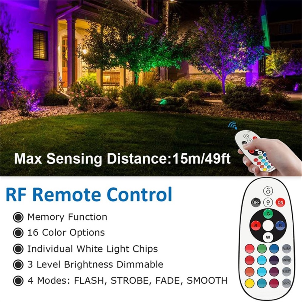 RGBW Landscape Lighting 10W wi - огляд і ціна Outdoor Lighting Ip65