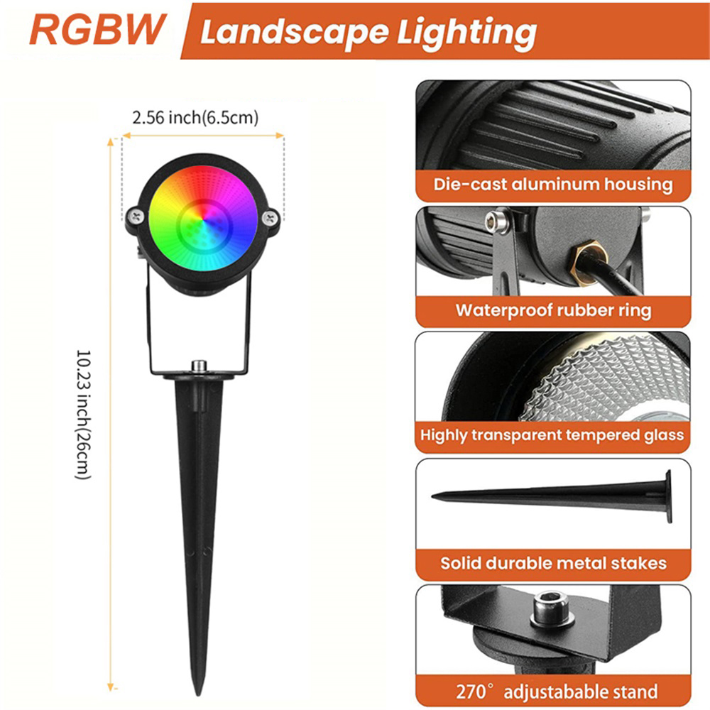 RGBW Landscape Lighting 10W wi - огляд і ціна Outdoor Lighting Ip65