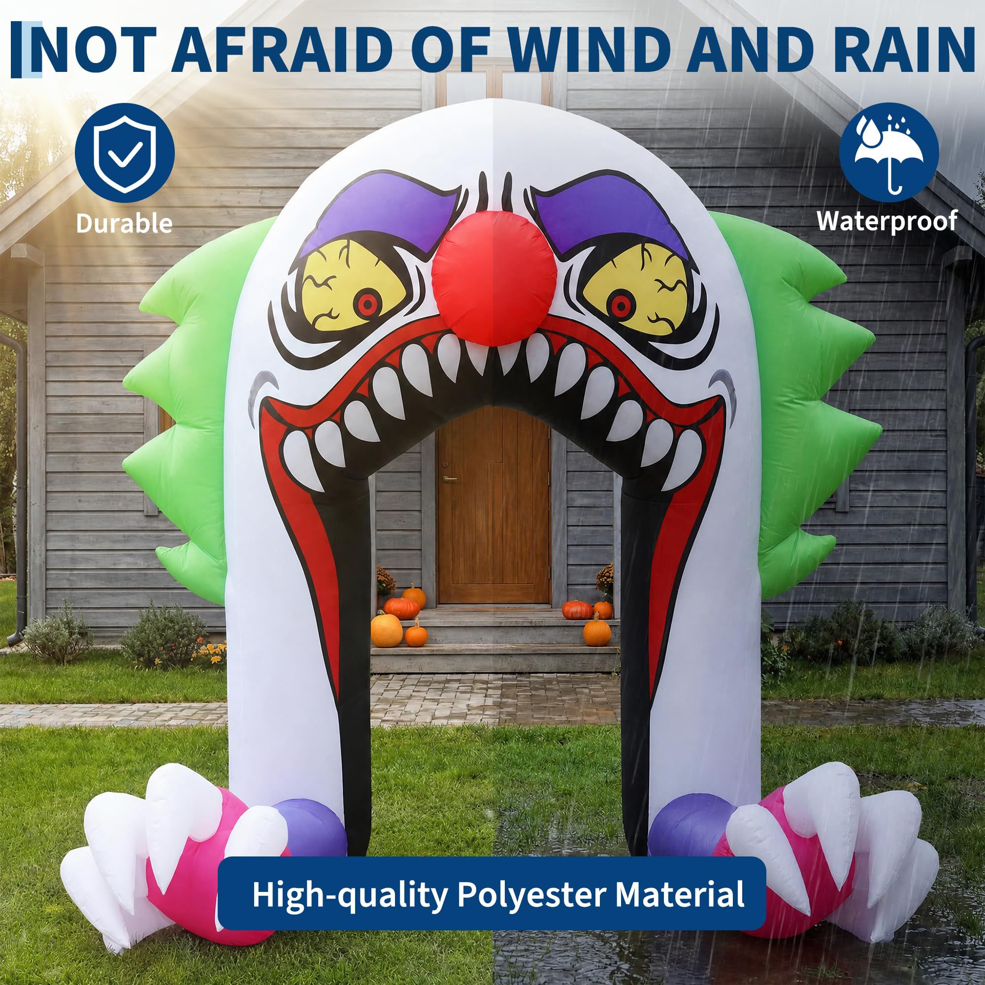 6 FT Inflatable Halloween Clow - огляд і ціна Outdoor Lighting Effects